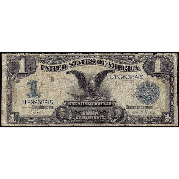 1899 $1 Black Eagle Silver Certificate Note