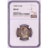 Image 1 : 1949-D Washington Quarter Coin NGC MS65