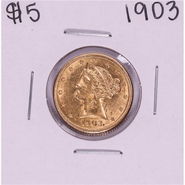 1903 $5 Liberty Head Half Eagle Gold Coin