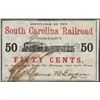 Image 1 : 1864 Fifty Cents South Carolina Railroad Obsolete Note