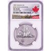 Image 1 : 1987 $1 Canada John Davis Expedition Silver Dollar Coin NGC MS70 DPL