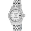 Image 3 : Rolex Ladies Stainless Steel White Diamond & Datejust Wristwatch
