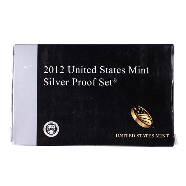 2012-S United States Mint Silver Proof Set with Box and COA