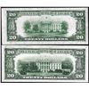 Image 2 : Lot of 1934B & 1934D $20 Federal Reserve Notes