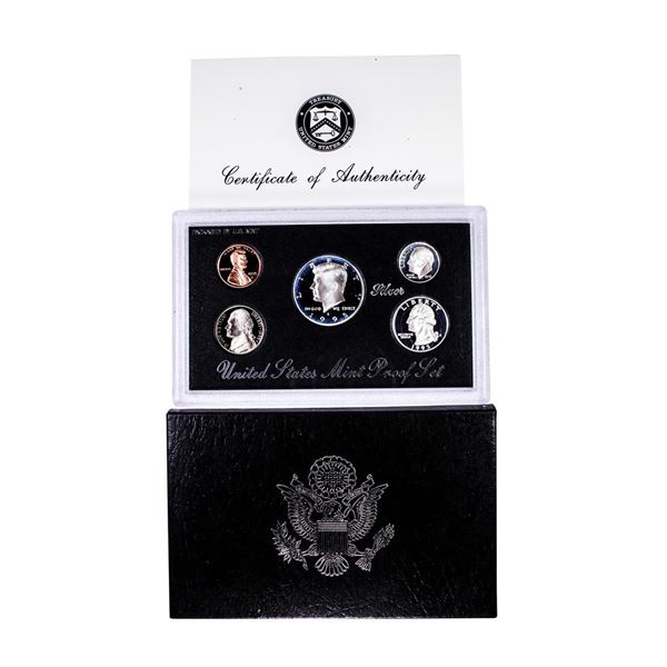 1995-S United States Mint (5) Coin Silver Proof Set with Box and COA