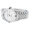 Image 8 : Rolex Mens Stainless Steel Silver Index Diamond Datejust Wristwatch