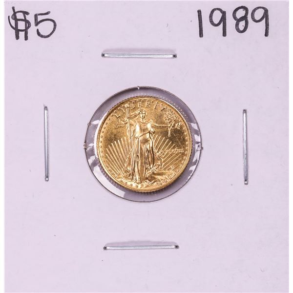 1989 $5 American Gold Eagle Coin