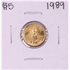 Image 1 : 1989 $5 American Gold Eagle Coin