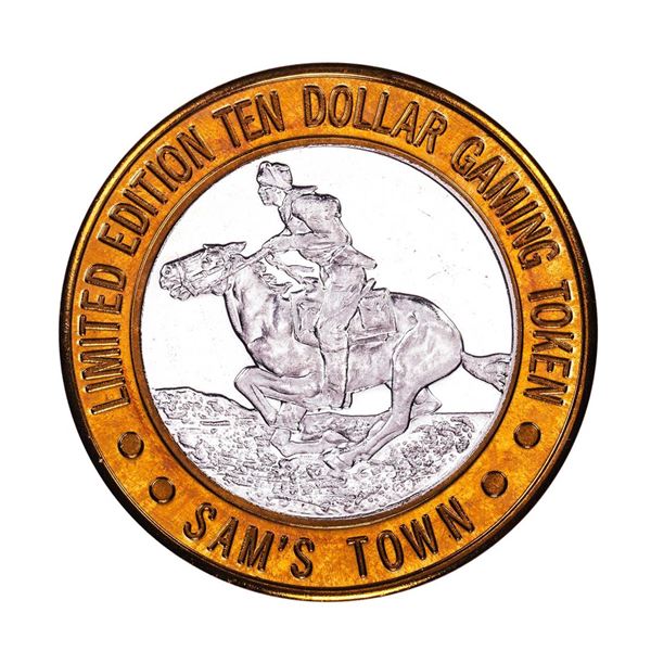 .999 Silver Sam's Town Las Vegas, Nevada $10 Limited Edition Casino Gaming Token