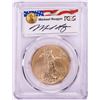 Image 1 : 2019-W $50 Burnished American Gold Eagle PCGS SP70 First Strike M. Reagan Signature