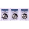 Lot of (3) 2016 Proof South Africa 2 Rand Cheetah Silver Coins PCGS PR70DCAM