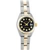 Image 2 : Rolex Ladies Black Diamond Oyster Perpetual Datejust