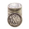 Image 2 : Roll of (20) Mixed Date Walking Liberty Half Dollar Coins