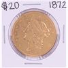 1872 Type 2 $20 Liberty Head Double Eagle Coin