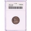 Image 1 : 1821 Large Date Capped Bust Dime Coin ANACS F15