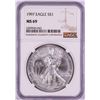 Image 1 : 1997 $1 American Silver Eagle Coin NGC MS69