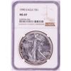 1990 $1 American Silver Eagle Coin NGC MS69