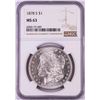 Image 1 : 1878-S $1 Morgan Silver Dollar Coin NGC MS63