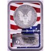 Image 2 : 2019-W $1 Proof American Silver Eagle Coin NGC PF70 Ultra Cameo Congratulations Flag