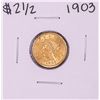 Image 1 : 1903 $2 1/2 Liberty Head Quarter Eagle Gold Coin