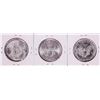 Image 2 : Lot of (3) 1986 $1 American Silver Eagle Coins