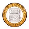 Image 1 : .999 Silver Slots A Fun Casino Las Vegas, NV $10 Limited Edition Casino Gaming Token