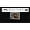 Image 1 : 1863 Five Cents Second Issue Fractional Note Fr.1235 PMG Choice Uncirculated 63EPQ