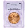 1924 $20 St. Gaudens Double Eagle Gold Coin PCGS MS65