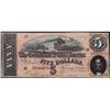 Image 1 : 1864 $5 Confederate States of America Note