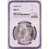 Image 1 : 1878-S $1 Morgan Silver Dollar Coin NGC MS63