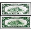 Image 2 : Lot of (2) 1934A $10 Federal Reserve Notes New York