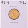 Image 1 : 1926 $2 1/2 Indian Head Quarter Eagle Gold Coin