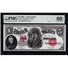 Image 1 : 1907 $5 Woodchopper Legal Tender Note Fr.91 PMG Gem Uncirculated 66EPQ