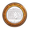 Image 2 : .999 Silver McCarran International Airport Las Vegas, NV $10 Limited Gaming Token