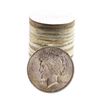Roll of (20) Brilliant Uncirculated 1923 $1 Peace Silver Dollar Coins