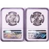 Image 2 : Lot of (2) 1958 Franklin Half Dollar Coins NGC MS64
