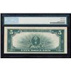 Image 2 : 1923 $5 Porthole Silver Certificate Note Fr.282 PMG Choice Uncirculated 63