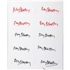 Image 1 : Ray Bradbury set of 10 signed stickers/book plates
