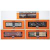 Image 1 : Lionel Box Cars. MP, CN, PRR, CB&Q, TP&W