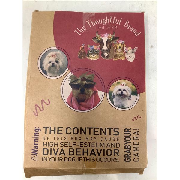 The Thoughtful Brand Pet Hair Bow Elastics and Detangling Comb