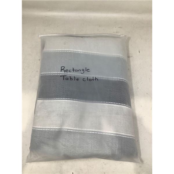 GreyÊTone Striped Rectangular Table Cloth