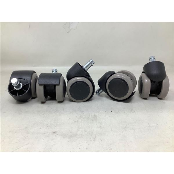 Set of 5 11mm X 22mm Office Chair Casters