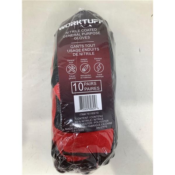 Worktuff Nitrile Coated Geral Purpose Gloves (10pairs)