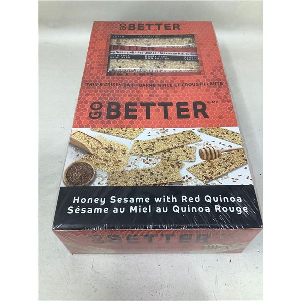 Go Better- Honey Sesame with Red Quinoa Crispy Bars (GF) 24 x 35g