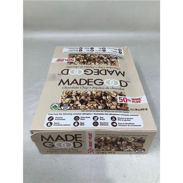 Made Good Granola Bars chocolate chip 12 x 36g