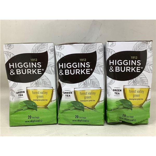 Higgins & Burke Green Tea lot of 3 x 20