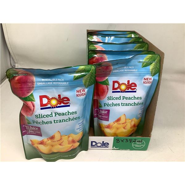 Dole Sliced Peaches in fruit juice case lot of 8 x 382ml