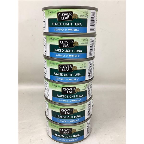 Clover Leaf flaked light tuna lot of 6 x 170g