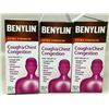 Image 1 : Benylin cough & chest extra strength syrup lot of 3 x 100ml