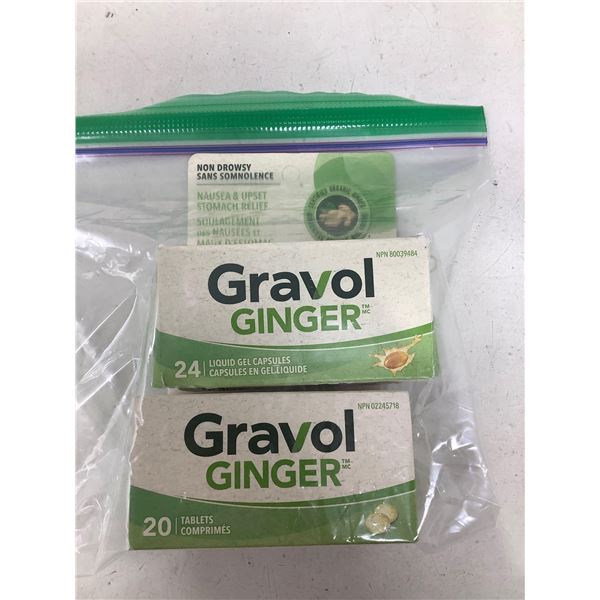 Gravol Ginger lot of 2 x 20